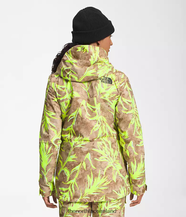 Clothing The North Face Women ThermoBall Eco Snow Triclimate Jacket Utility Brown Prairie Paintbrush Print 4VP2RZ1175