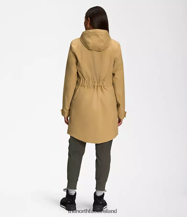 Clothing The North Face Women City Breeze Rain Parka II Antelope Tan 4VP2RZ154