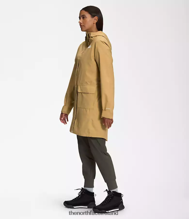 Clothing The North Face Women City Breeze Rain Parka II Antelope Tan 4VP2RZ154