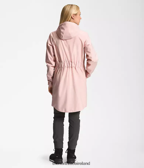 Clothing The North Face Women City Breeze Rain Parka II Pink Moss 4VP2RZ155