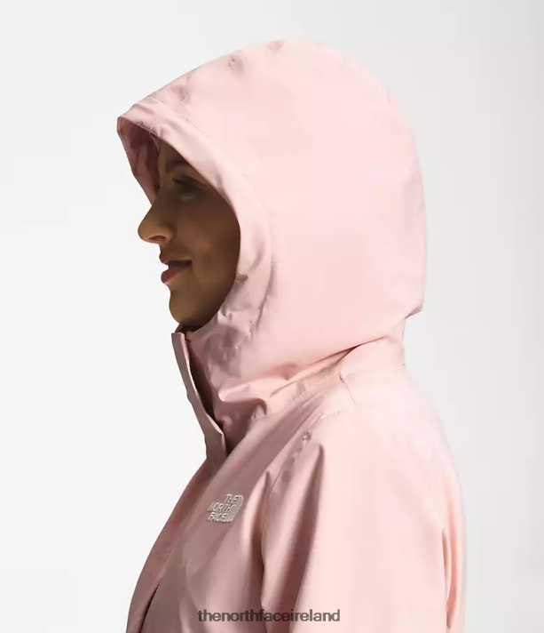 Clothing The North Face Women City Breeze Rain Parka II Pink Moss 4VP2RZ155