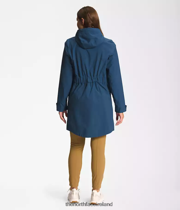 Clothing The North Face Women City Breeze Rain Parka II Shady Blue 4VP2RZ156
