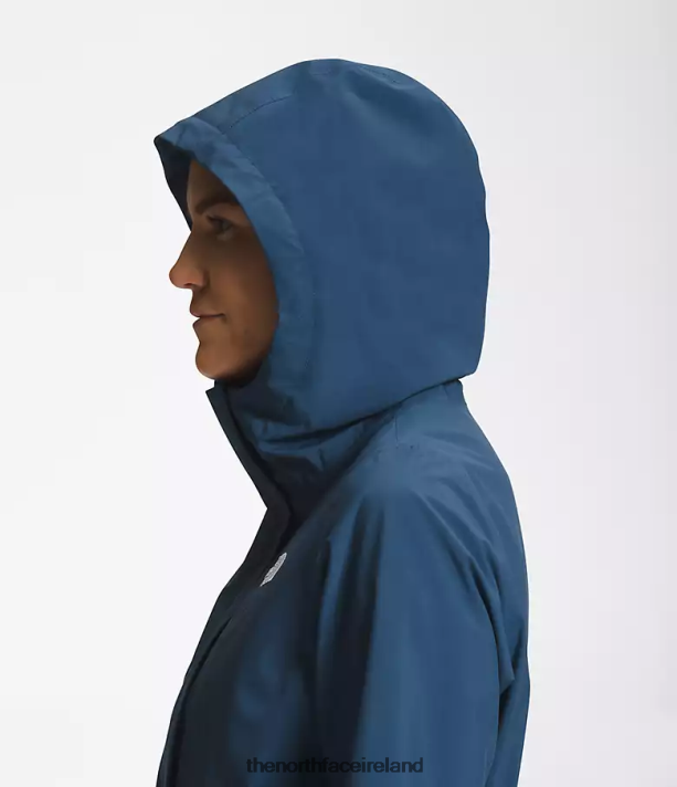 Clothing The North Face Women City Breeze Rain Parka II Shady Blue 4VP2RZ156