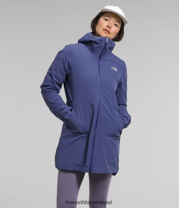 Clothing The North Face Women ThermoBall Eco Triclimate Parka Cave Blue 4VP2RZ374