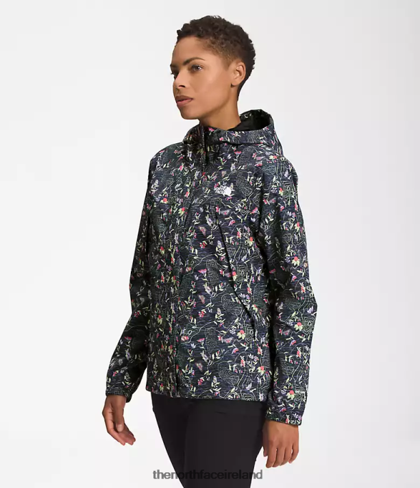 Clothing The North Face Women Antora Jacket TNF Black Iwd Print 4VP2RZ1279