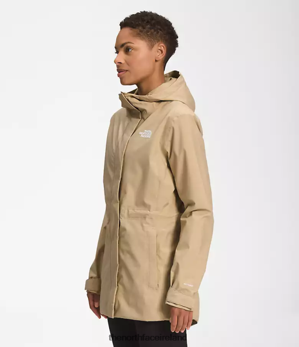 Clothing The North Face Women City Breeze Rain Jacket Khaki Stone 4VP2RZ1228