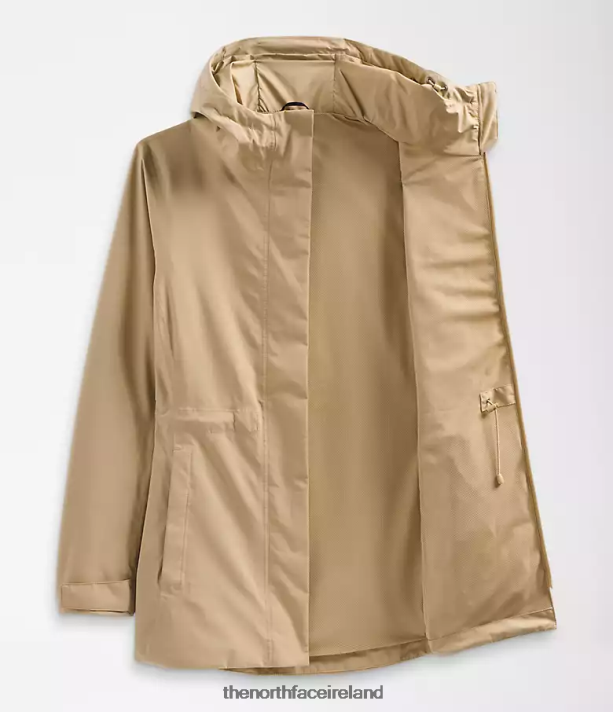 Clothing The North Face Women City Breeze Rain Jacket Khaki Stone 4VP2RZ1228