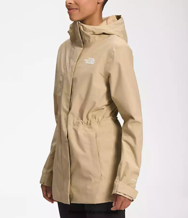 Clothing The North Face Women City Breeze Rain Jacket Khaki Stone 4VP2RZ1228