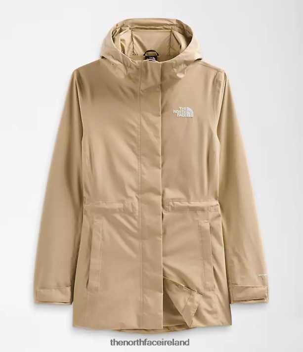 Clothing The North Face Women City Breeze Rain Jacket Khaki Stone 4VP2RZ1228