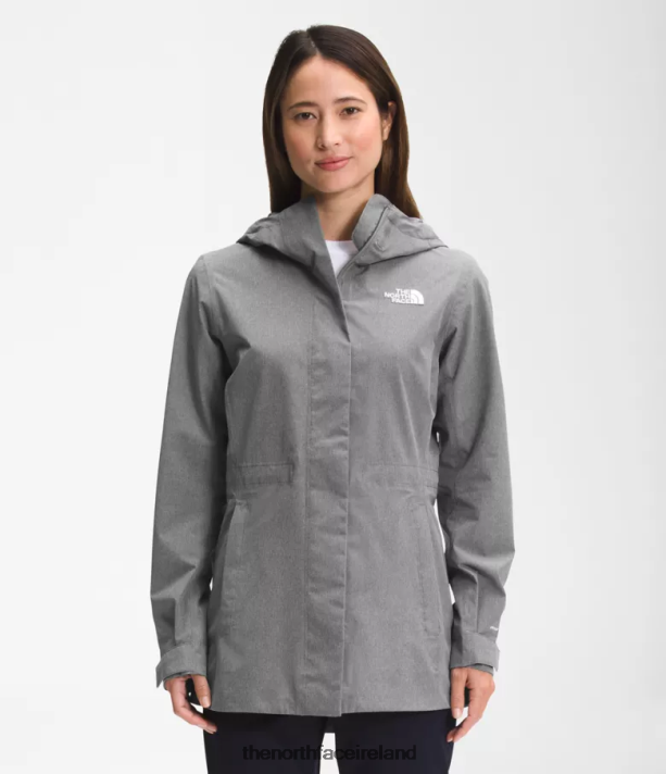 Clothing The North Face Women City Breeze Rain Jacket TNF Medium Grey Heather 4VP2RZ1227