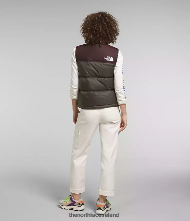 Clothing The North Face Women 1996 Retro Nuptse Vest New Taupe Green/Coal Brown 4VP2RZ432