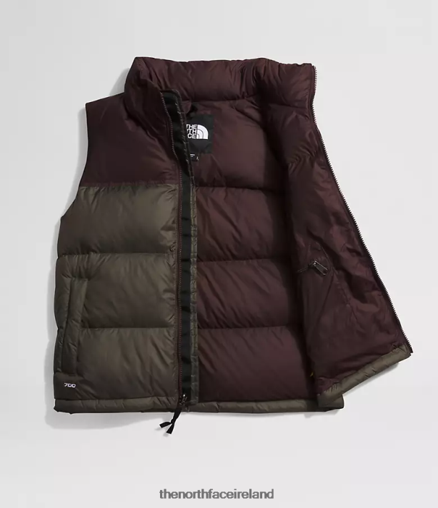 Clothing The North Face Women 1996 Retro Nuptse Vest New Taupe Green/Coal Brown 4VP2RZ432