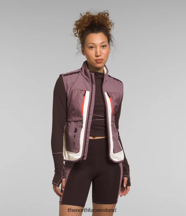 Clothing The North Face Women Trailwear Winter Warm Flash Vest Gardenia White/Fawn Grey 4VP2RZ1141