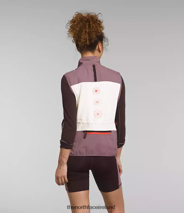 Clothing The North Face Women Trailwear Winter Warm Flash Vest Gardenia White/Fawn Grey 4VP2RZ1141