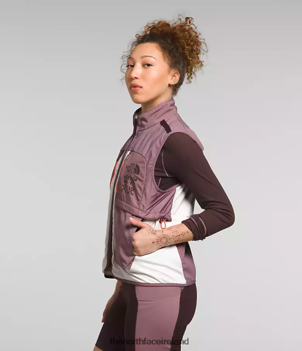 Clothing The North Face Women Trailwear Winter Warm Flash Vest Gardenia White/Fawn Grey 4VP2RZ1141