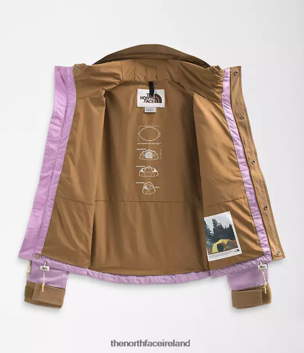 Clothing The North Face Women 86 Low-Fi Hi-Tek Mountain Short Jacket Lupine/Utility Brown 4VP2RZ940