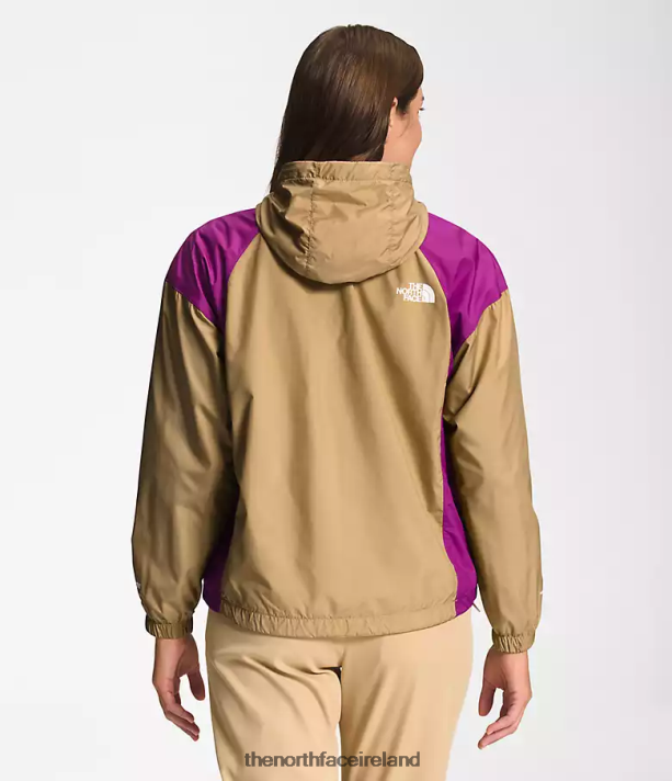 Clothing The North Face Women Hydrenaline Jacket 2000-25\'\' Length Khaki Stone/Purple Cactus Flower/Gardenia White 4VP2RZ674