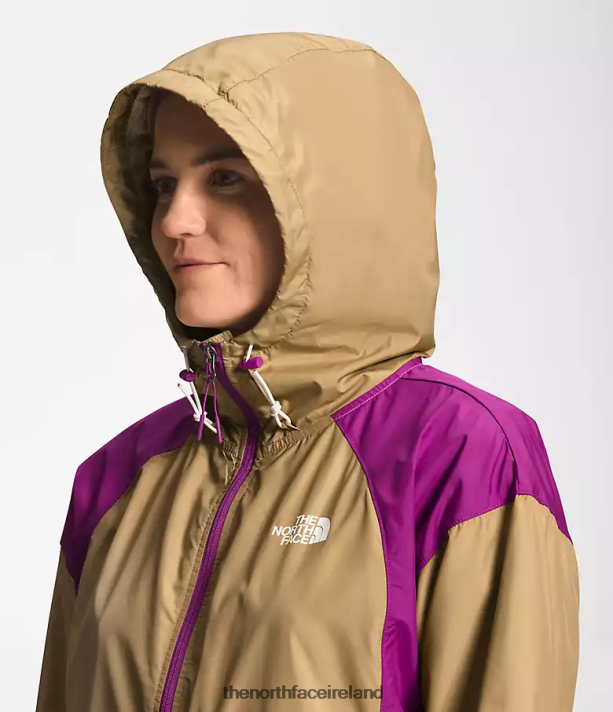 Clothing The North Face Women Hydrenaline Jacket 2000-25\'\' Length Khaki Stone/Purple Cactus Flower/Gardenia White 4VP2RZ674