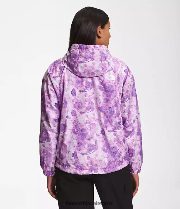 Clothing The North Face Women Hydrenaline Jacket 2000-25\'\' Length Purple Cactus Flower Tonal Dye Print 4VP2RZ673