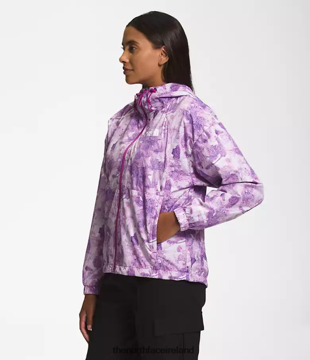 Clothing The North Face Women Hydrenaline Jacket 2000-25\'\' Length Purple Cactus Flower Tonal Dye Print 4VP2RZ673