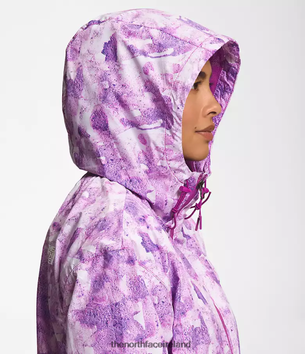 Clothing The North Face Women Hydrenaline Jacket 2000-25\'\' Length Purple Cactus Flower Tonal Dye Print 4VP2RZ673