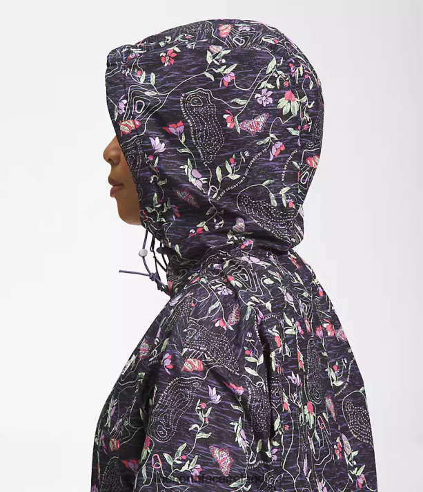 Clothing The North Face Women Hydrenaline Jacket 2000-25\'\' Length TNF Black Iwd Print 4VP2RZ676