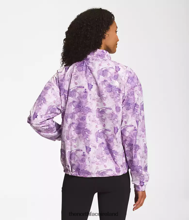 Clothing The North Face Women Hydrenaline Pullover 2000 Purple Cactus Flower Tonal Dye Print 4VP2RZ1019