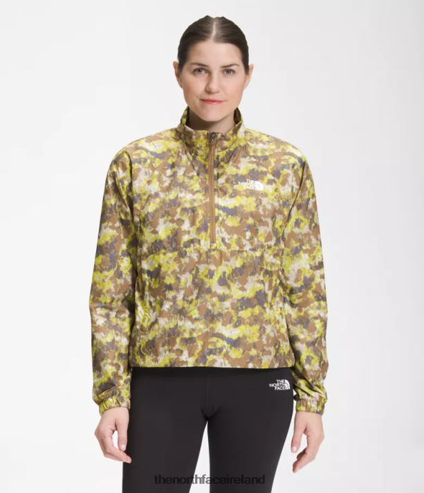 Clothing The North Face Women Hydrenaline Pullover 2000 Utility Brown StippLED Camp Print 4VP2RZ1020