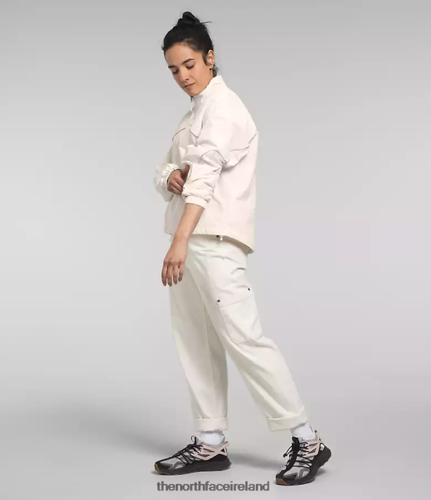 Clothing The North Face Women Tek Piping Wind Jacket Gardenia White 4VP2RZ732