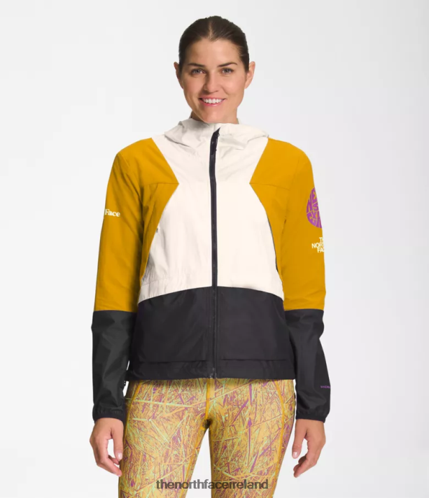 Clothing The North Face Women Trailwear Wind Whistle Jacket Arrowwood Yellow/Gardenia White/TNF Black 4VP2RZ318