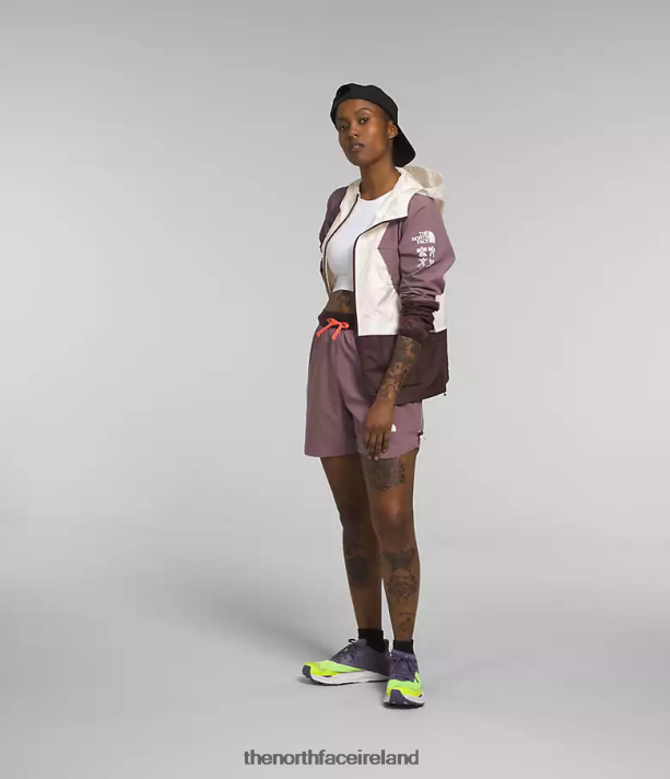 Clothing The North Face Women Trailwear Wind Whistle Jacket Gardenia White/Fawn Grey 4VP2RZ317