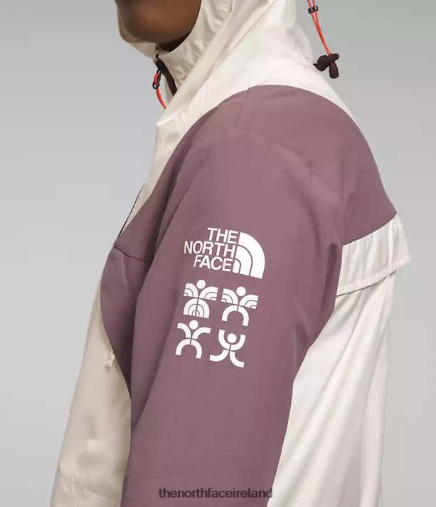 Clothing The North Face Women Trailwear Wind Whistle Jacket Gardenia White/Fawn Grey 4VP2RZ317