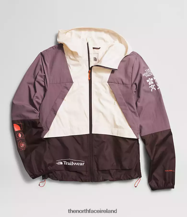 Clothing The North Face Women Trailwear Wind Whistle Jacket Gardenia White/Fawn Grey 4VP2RZ317