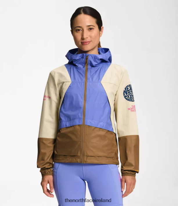Clothing The North Face Women Trailwear Wind Whistle Jacket Gravel/Deep Periwinkle/Utility Brown 4VP2RZ316