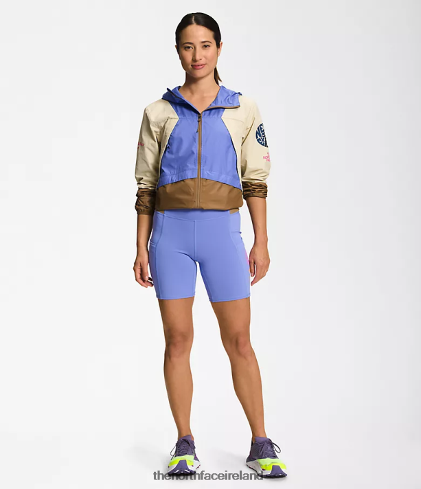 Clothing The North Face Women Trailwear Wind Whistle Jacket Gravel/Deep Periwinkle/Utility Brown 4VP2RZ316