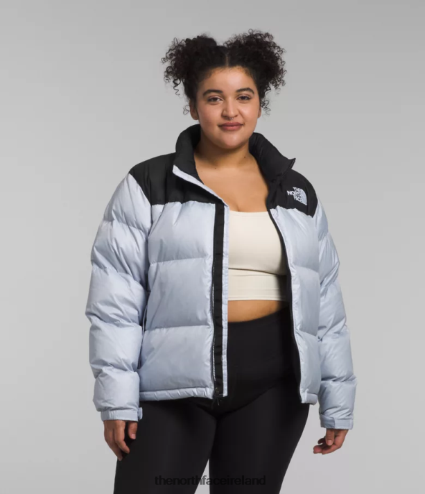 Clothing The North Face Women Plus 1996 Retro Nuptse Jacket Dusty Periwinkle/TNF Black 4VP2RZ797