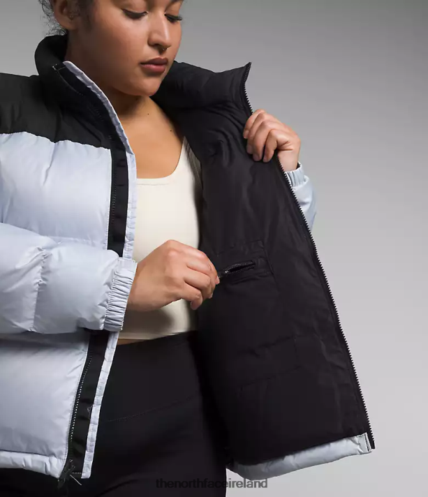 Clothing The North Face Women Plus 1996 Retro Nuptse Jacket Dusty Periwinkle/TNF Black 4VP2RZ797