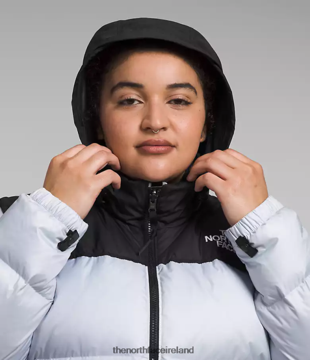 Clothing The North Face Women Plus 1996 Retro Nuptse Jacket Dusty Periwinkle/TNF Black 4VP2RZ797