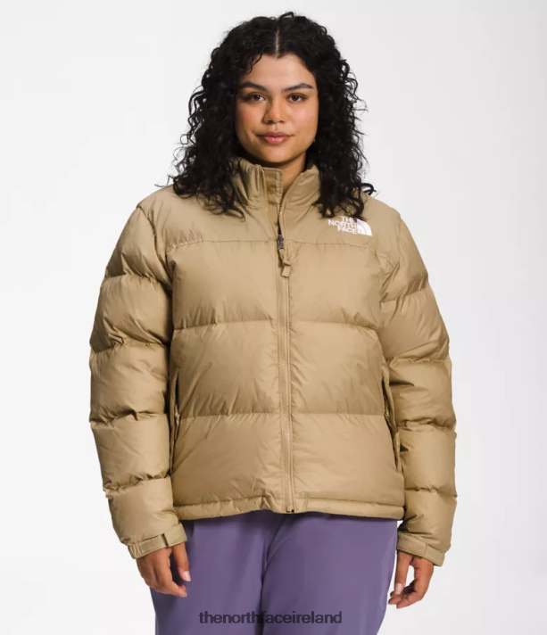 Clothing The North Face Women Plus 1996 Retro Nuptse Jacket Khaki Stone 4VP2RZ800