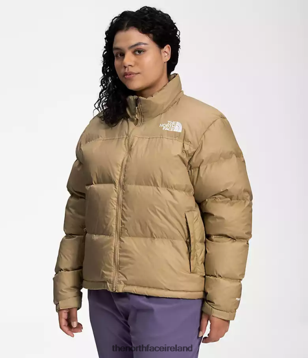Clothing The North Face Women Plus 1996 Retro Nuptse Jacket Khaki Stone 4VP2RZ800