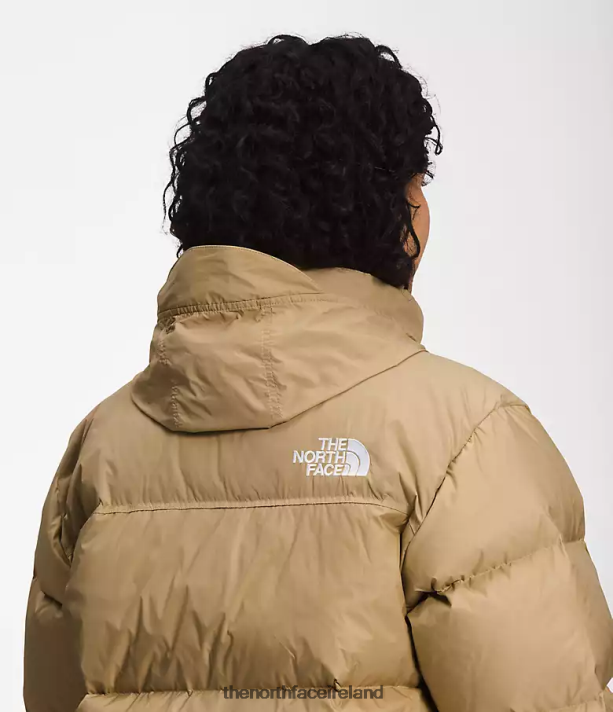 Clothing The North Face Women Plus 1996 Retro Nuptse Jacket Khaki Stone 4VP2RZ800