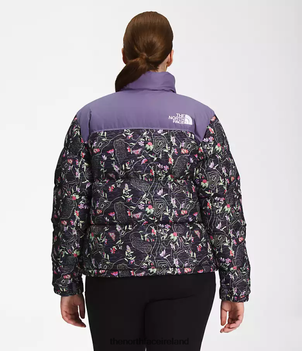 Clothing The North Face Women Plus 1996 Retro Nuptse Jacket TNF Black Iwd Print 4VP2RZ801