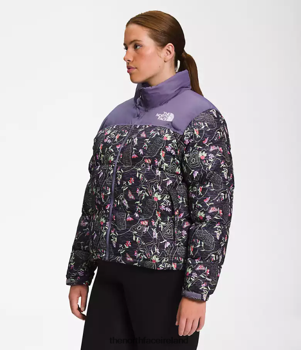 Clothing The North Face Women Plus 1996 Retro Nuptse Jacket TNF Black Iwd Print 4VP2RZ801