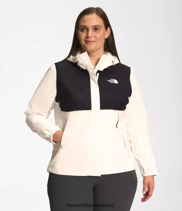 Clothing The North Face Women Plus Antora Jacket TNF Black/Gardenia White 4VP2RZ243