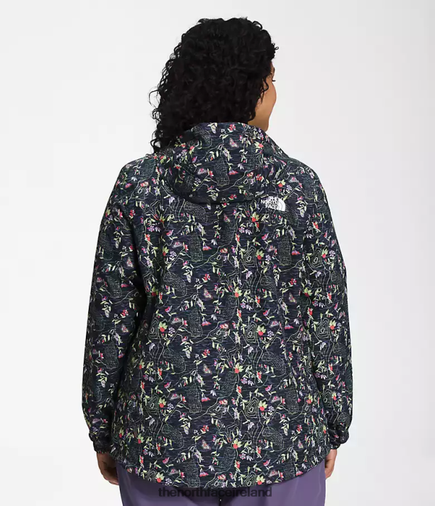 Clothing The North Face Women Plus Antora Jacket TNF Black Iwd Print 4VP2RZ244