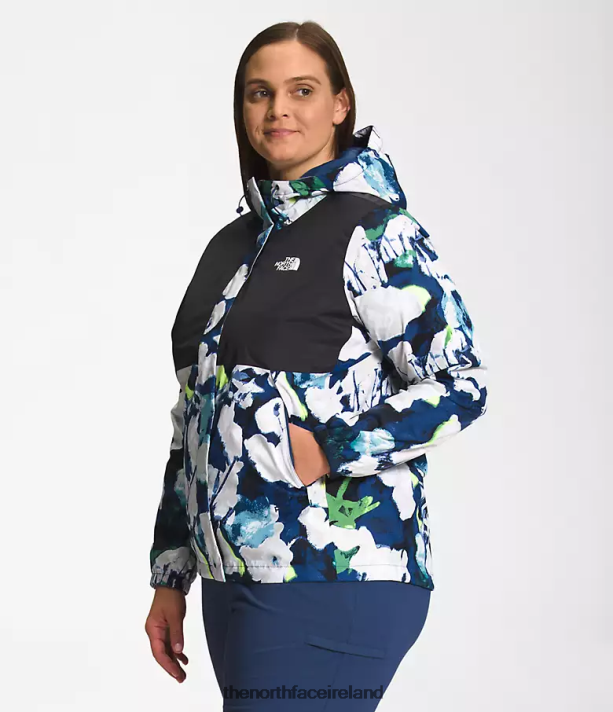 Clothing The North Face Women Plus Antora Jacket TNF Black/Summt Navy Absract Floral Print 4VP2RZ242