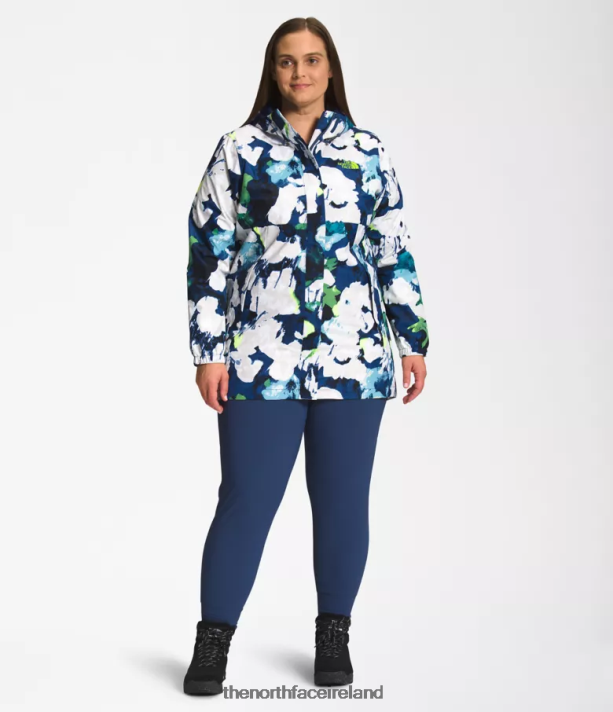 Clothing The North Face Women Plus Antora Parka Smmt Navy Abstract Floral Print 4VP2RZ437