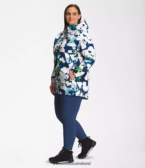 Clothing The North Face Women Plus Antora Parka Smmt Navy Abstract Floral Print 4VP2RZ437