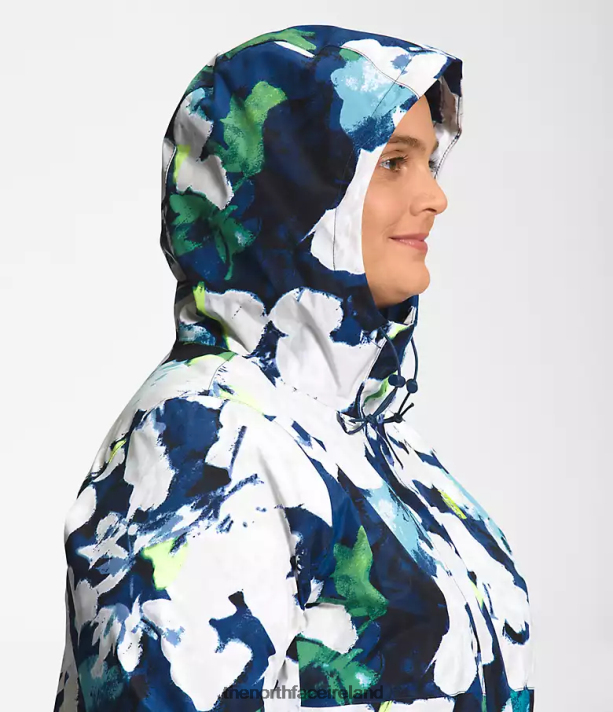 Clothing The North Face Women Plus Antora Parka Smmt Navy Abstract Floral Print 4VP2RZ437