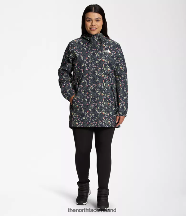 Clothing The North Face Women Plus Antora Parka TNF Black Iwd Print 4VP2RZ440